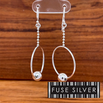 Fuse silver earrings store